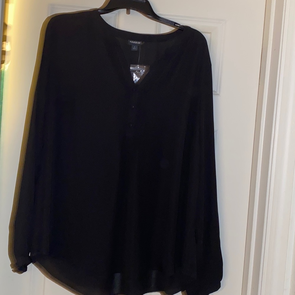 Womens black casual shirt